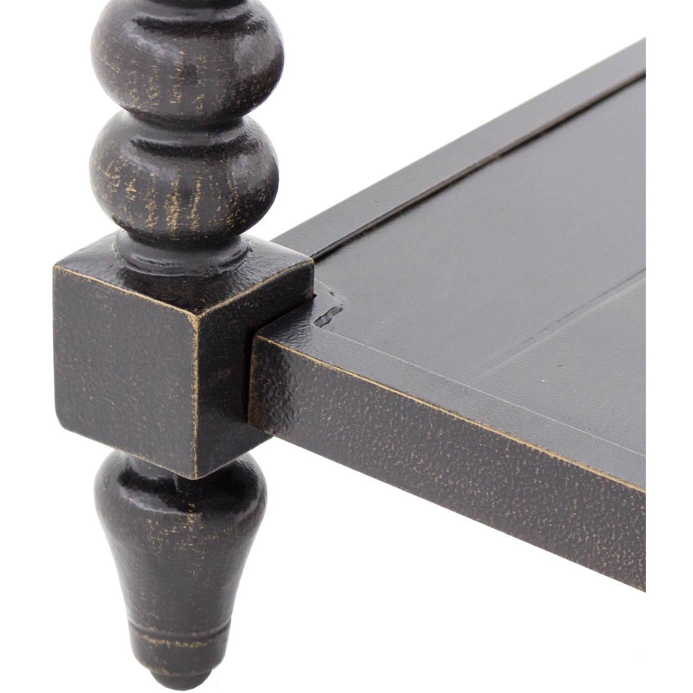 Du Monde 60 X 18 Inch Rectangular Cast Aluminum Outdoor Console Table - Foot Detail thumbnail