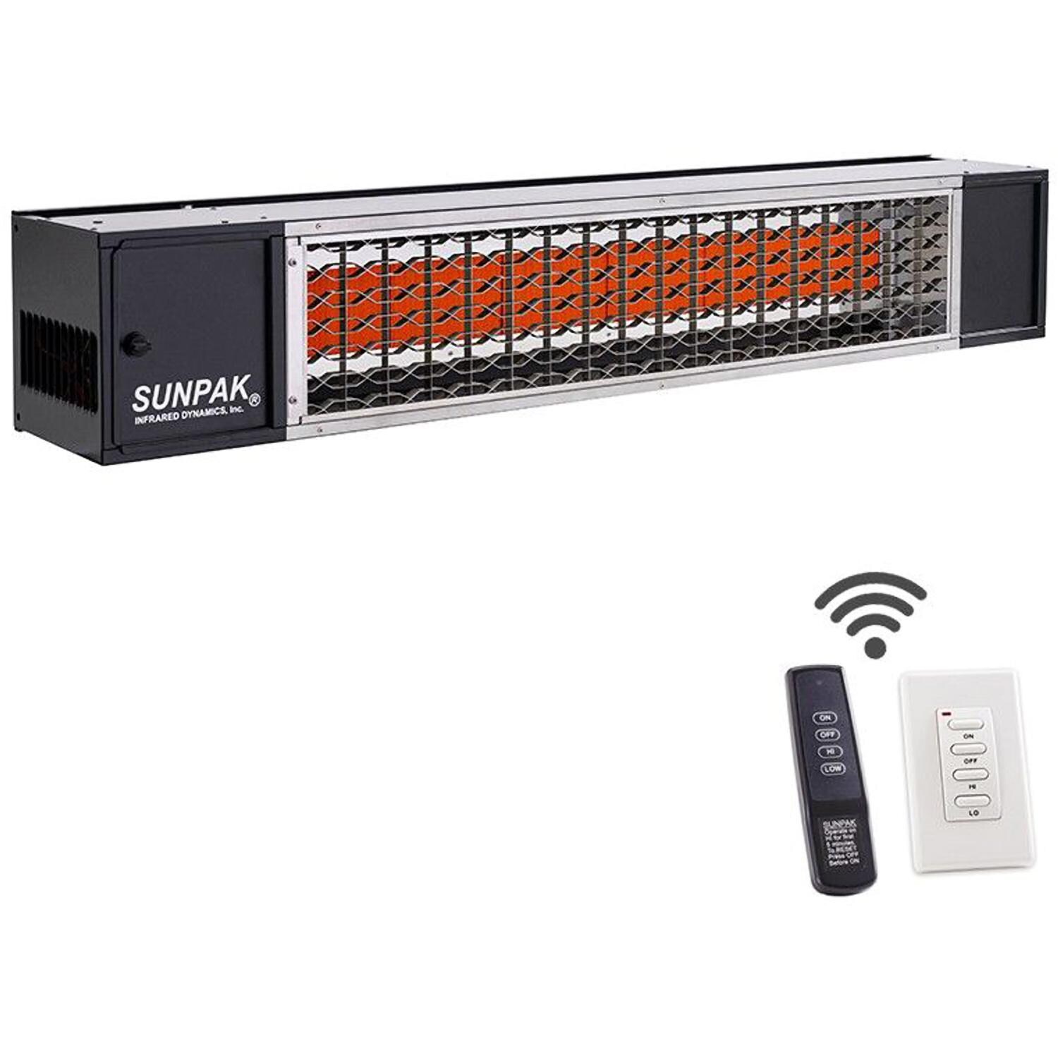 Sunpak 12023LP TSR 48 34,000 BTU Propane Heater Two Stage W/Remote - 12023LP - Angled - White Background thumbnail