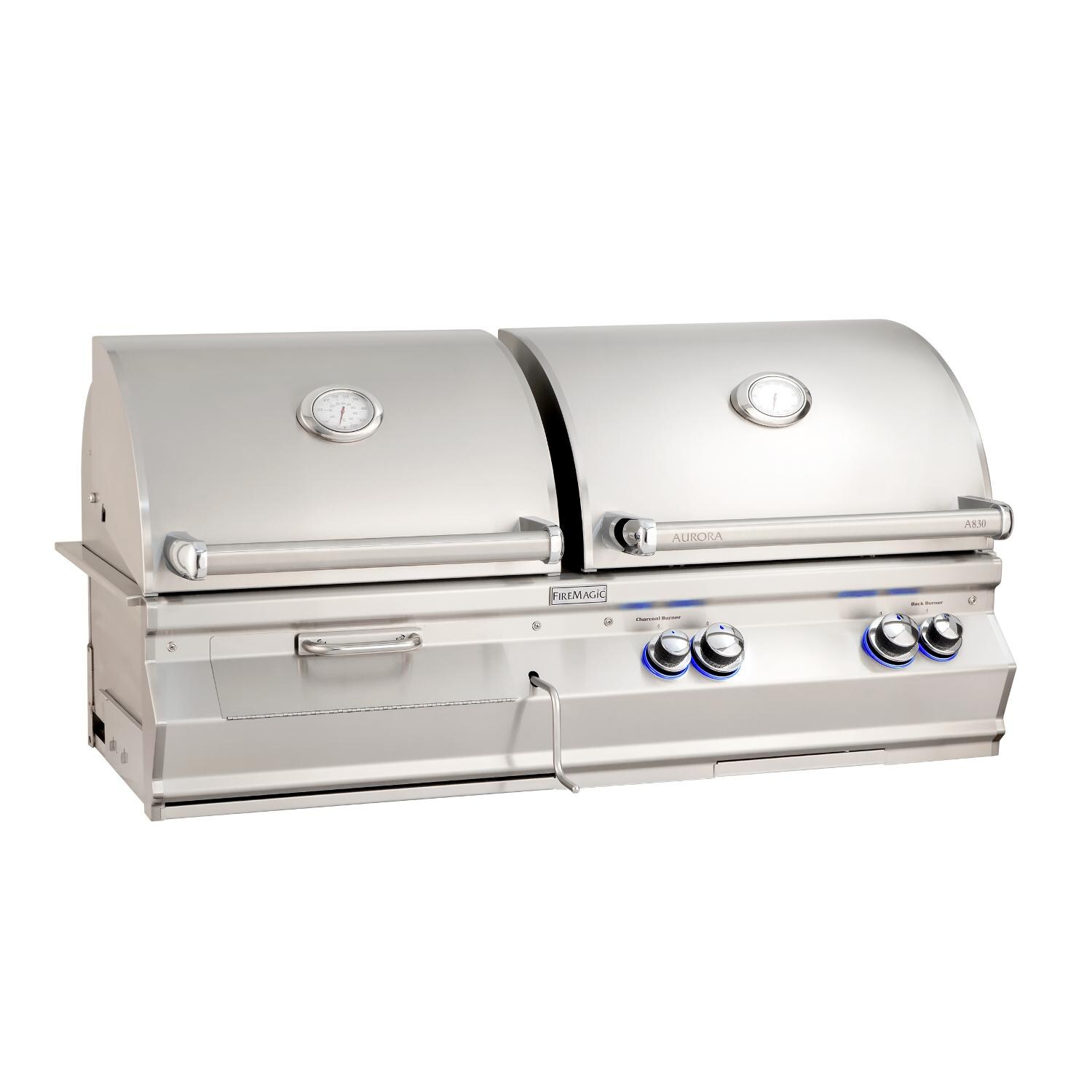 Fire Magic - A830I-7EAP-CB - Aurora 46-Inch Built-In Propane Gas & Charcoal Combo Grill thumbnail