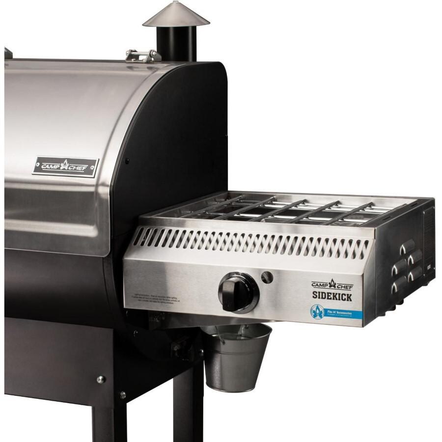 Camp Chef PG36WWSB + PG14 Woodwind Pro WiFi 36-Inch Pellet Grill With Propane Sidekick Griddle - Sidekick Front View thumbnail