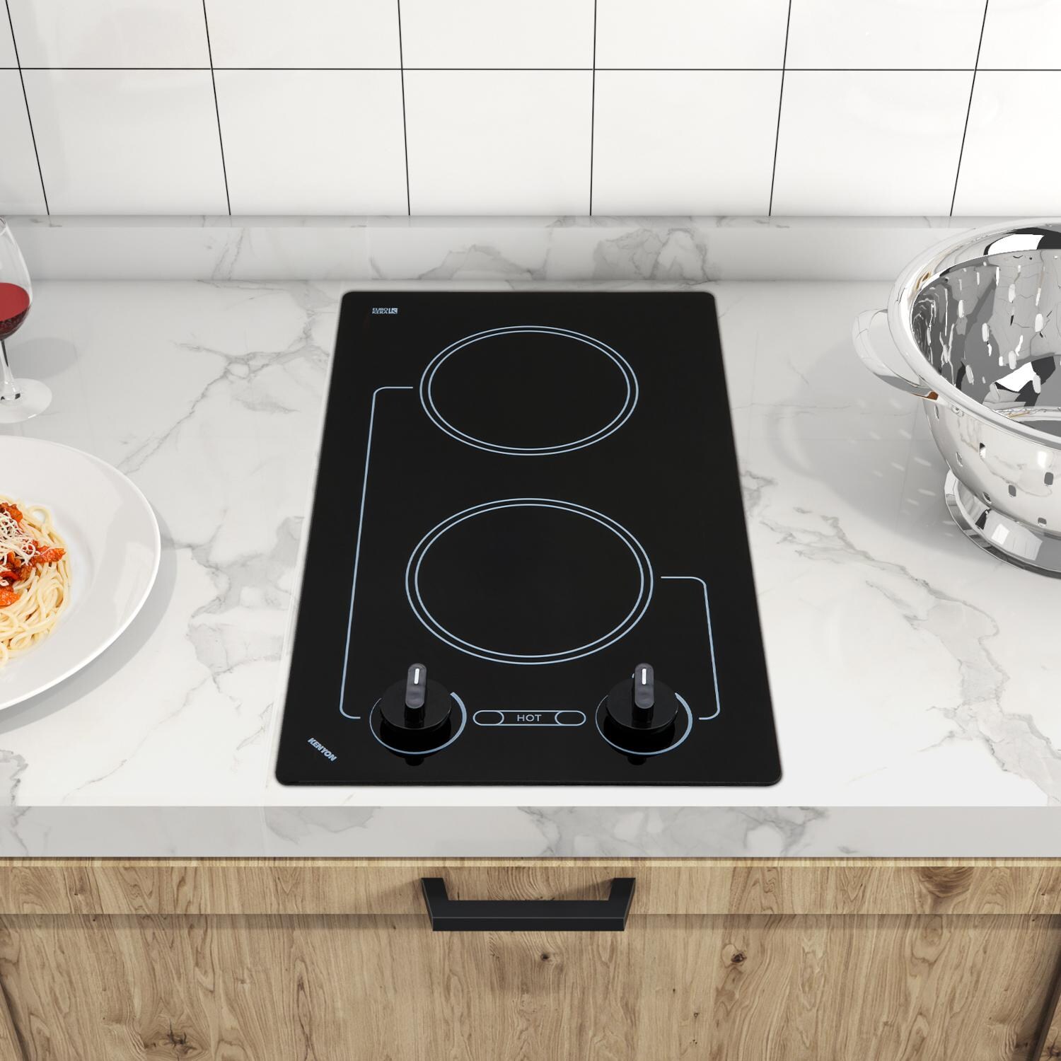 Kenyon Caribbean Trimline BuiltIn Electric Two Burner Cooktop 120V