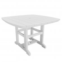 Pawleys Island 46 x 72 Poly Lumber Patio Dining Table - White