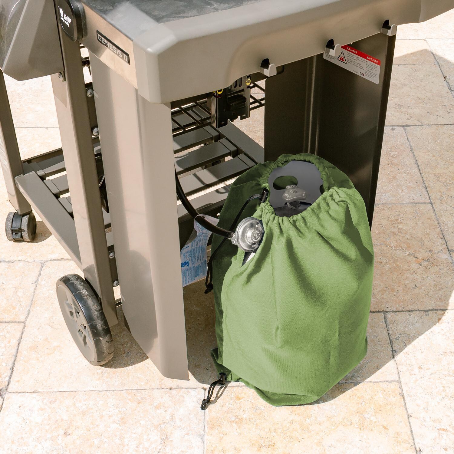 Signature Series Propane Tank Cover by BBQGuys - Lifestyle thumbnail