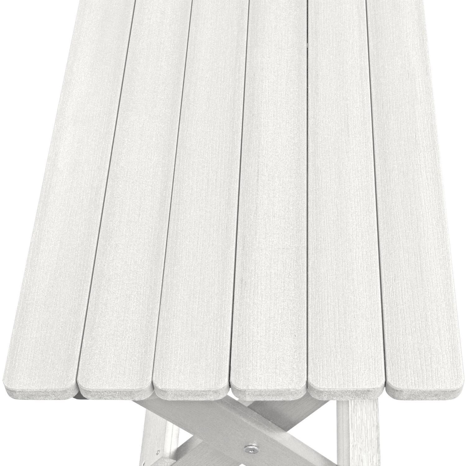 Lakeview The Charmville Folding Side Table - White - Top thumbnail