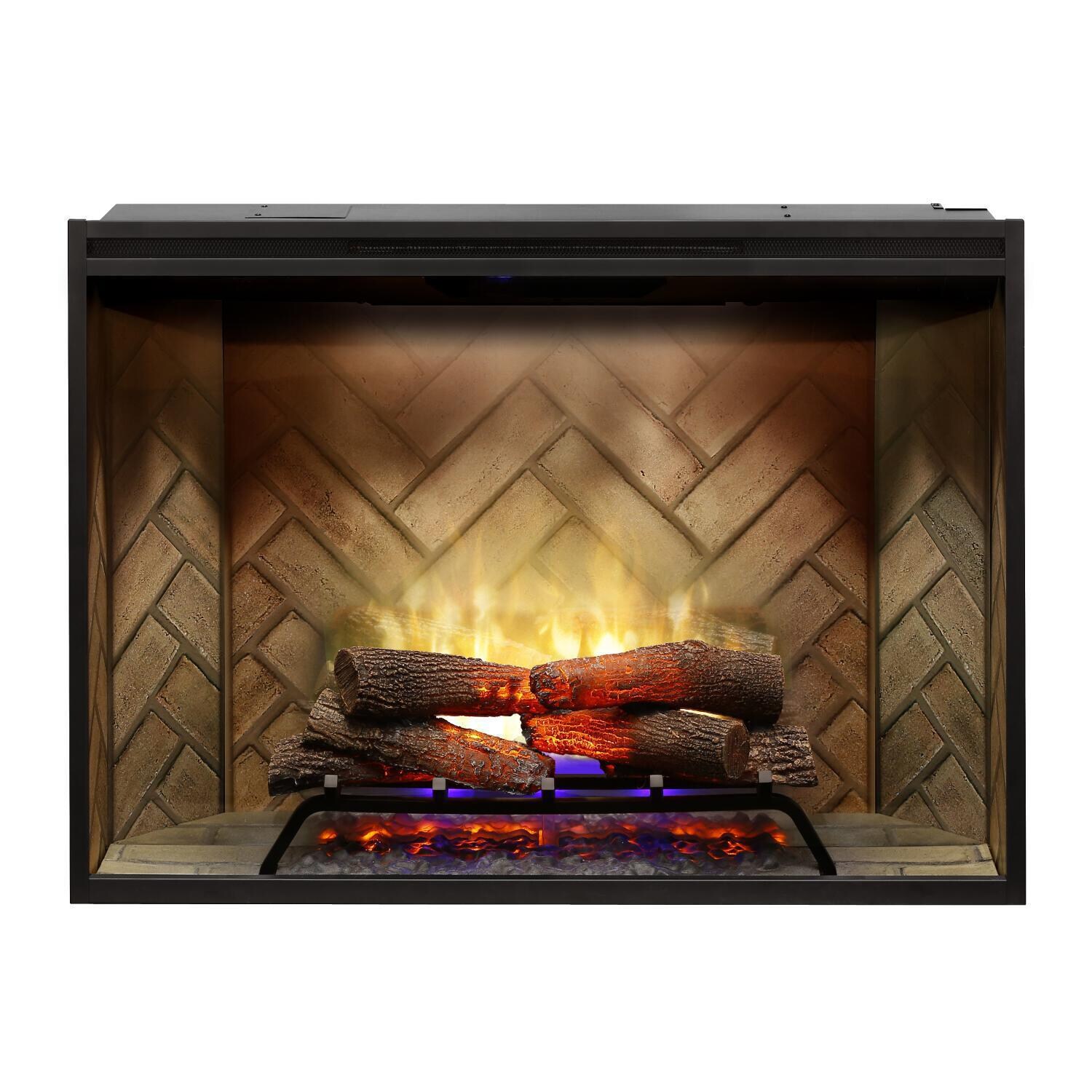 Dimplex - RBF42 - Revillusion 42-Inch Built-In Electric Firebox - Front View - Blue thumbnail