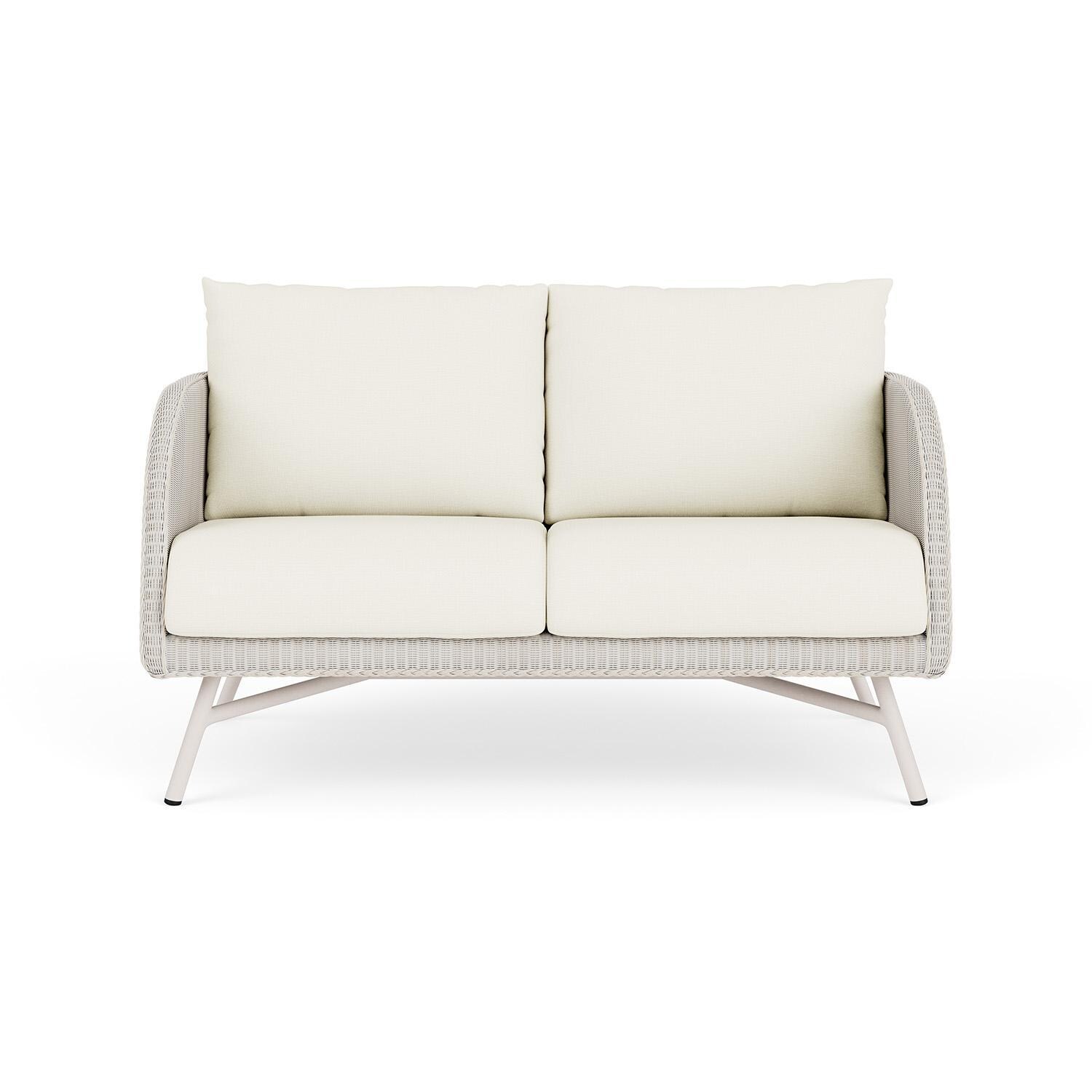 Essence Lloyd Loom Loveseat in Antique White/Sailcloth Salt by Lloyd Flanders