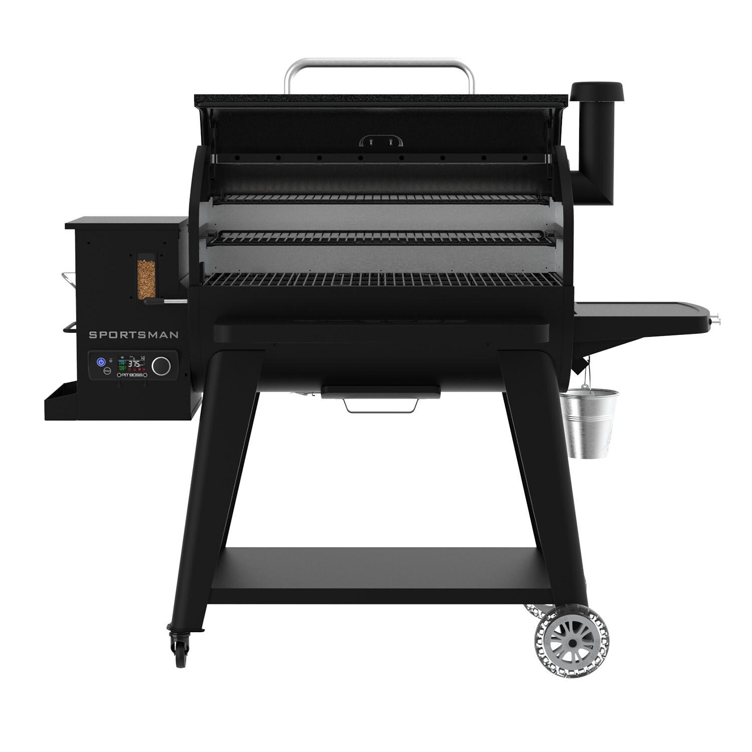 Pit Boss 11108 Sportsman 1600 Pellet Grill w/ WiFi - Open - White Background thumbnail