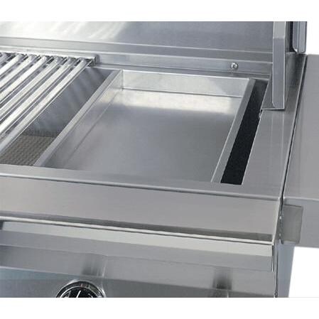 Solaire Stainless Steel BBQ Tray - On Grill thumbnail