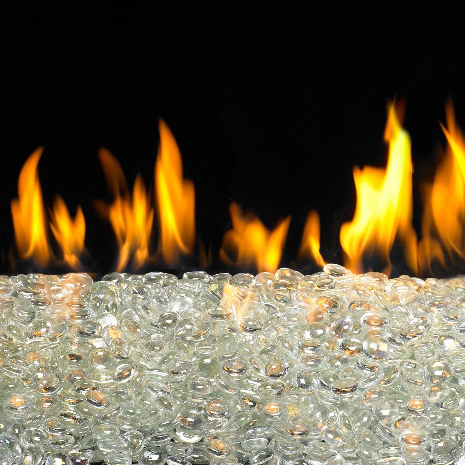 Peterson Real Fyre Gems Glacier Glass Gems - Shown in Use (Burner Not Included) thumbnail