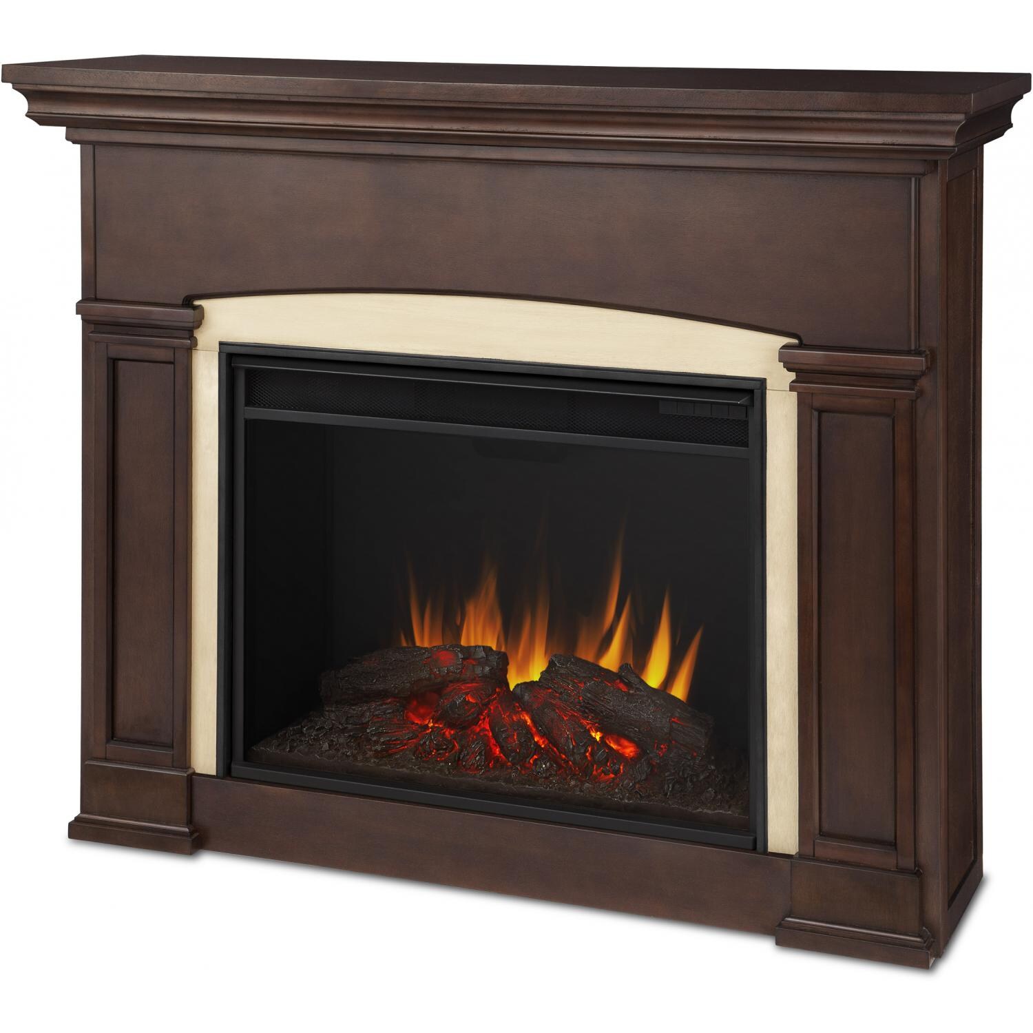 Real Flame Holbrook Grand Electric Fireplace - Main - Dark Walnut thumbnail