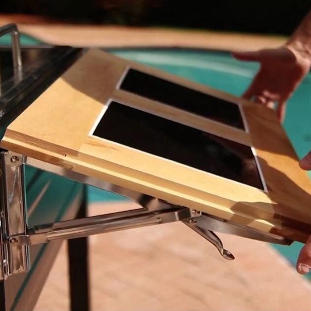 My Hibachi BBQ Flattop Grill - Folding Down A Side Table thumbnail