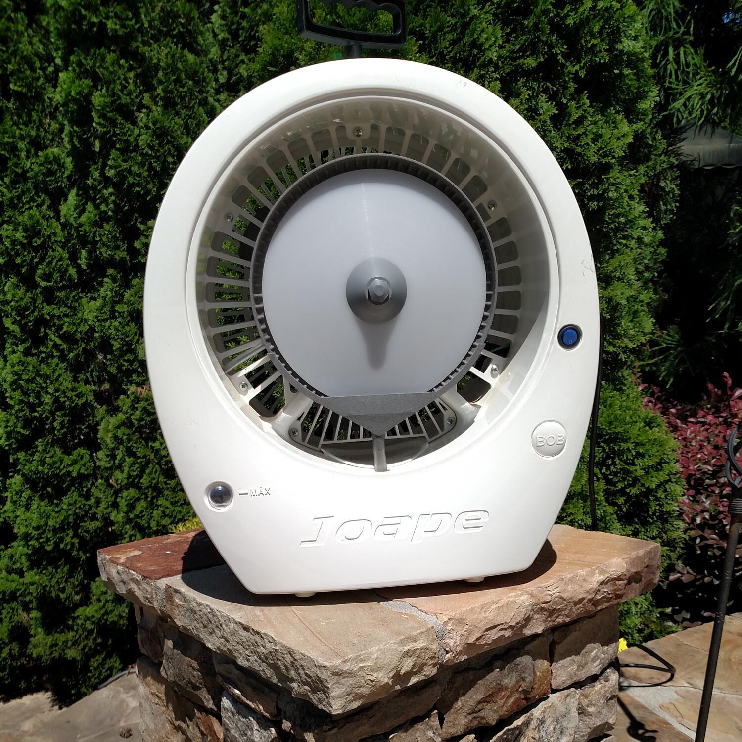 Ecojet by Joape LVP-020302 Bob Tabletop Outdoor Misting Fan - White thumbnail