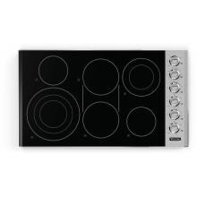 Viking Professional 5 Series 36-Inch 6-Burner Electric Radiant Cooktop - Stainless Steel And Black - VECU53616BSB image