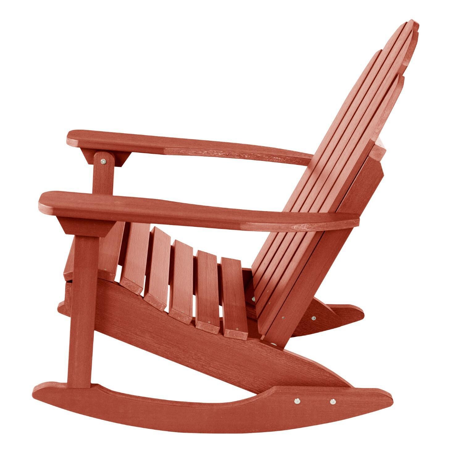 Lakeview The Charmville Adirondack Rocking Chair - Rustic Red : BBQGuys