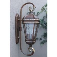Gallery Series Lighting Magnolia Place Brushed Walnut Cast Aluminum Propane Gas Light image