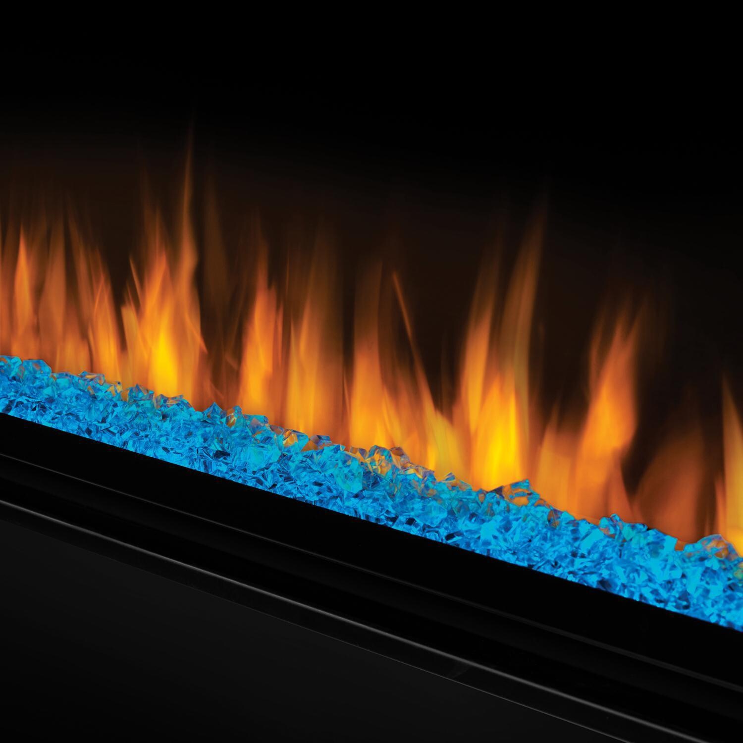 Napoleon NEFL50CHS 50-Inch Alluravision Slimline Wall Mount Electric Fireplace - Blue Ember Bed  thumbnail