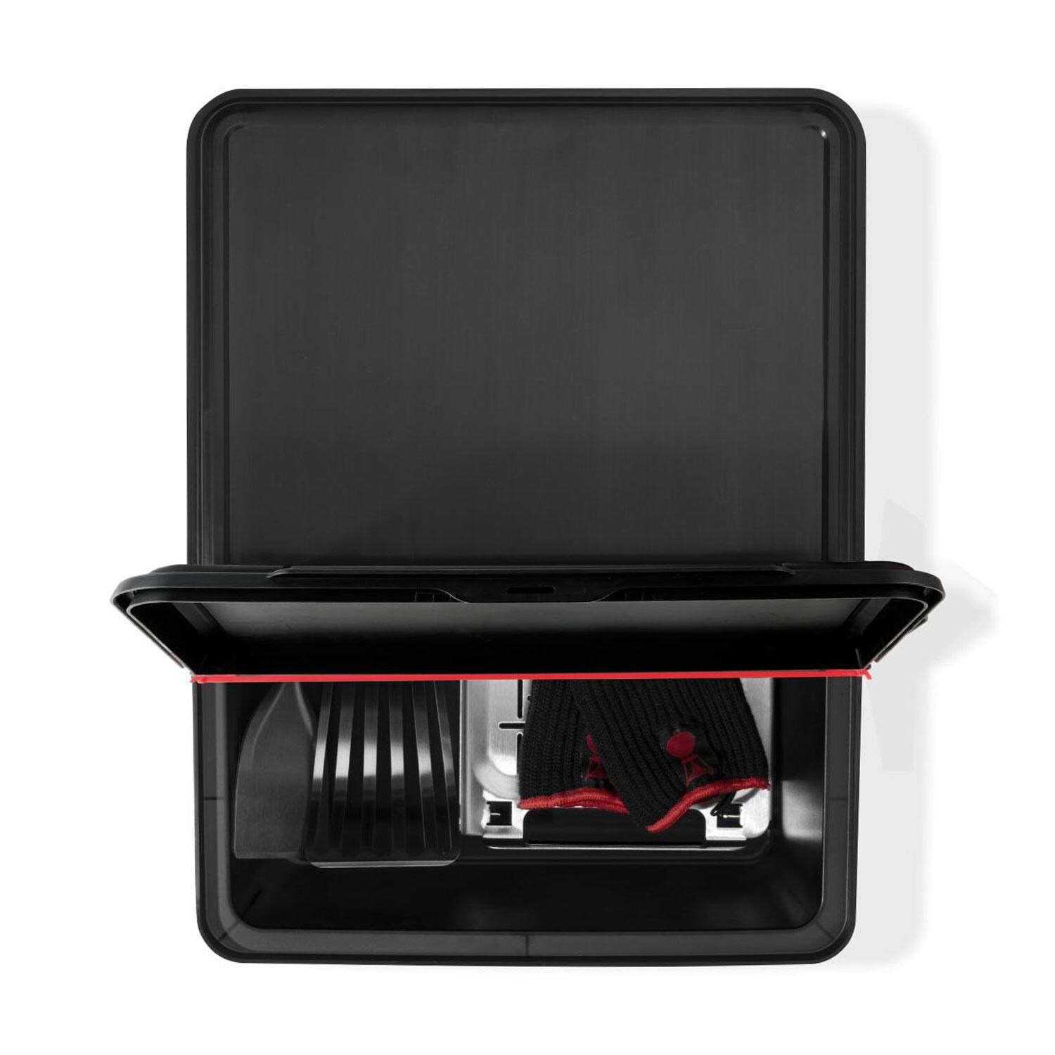 Weber 3400107 Works Outdoor Storage Bin - Top Open Full - White Background thumbnail