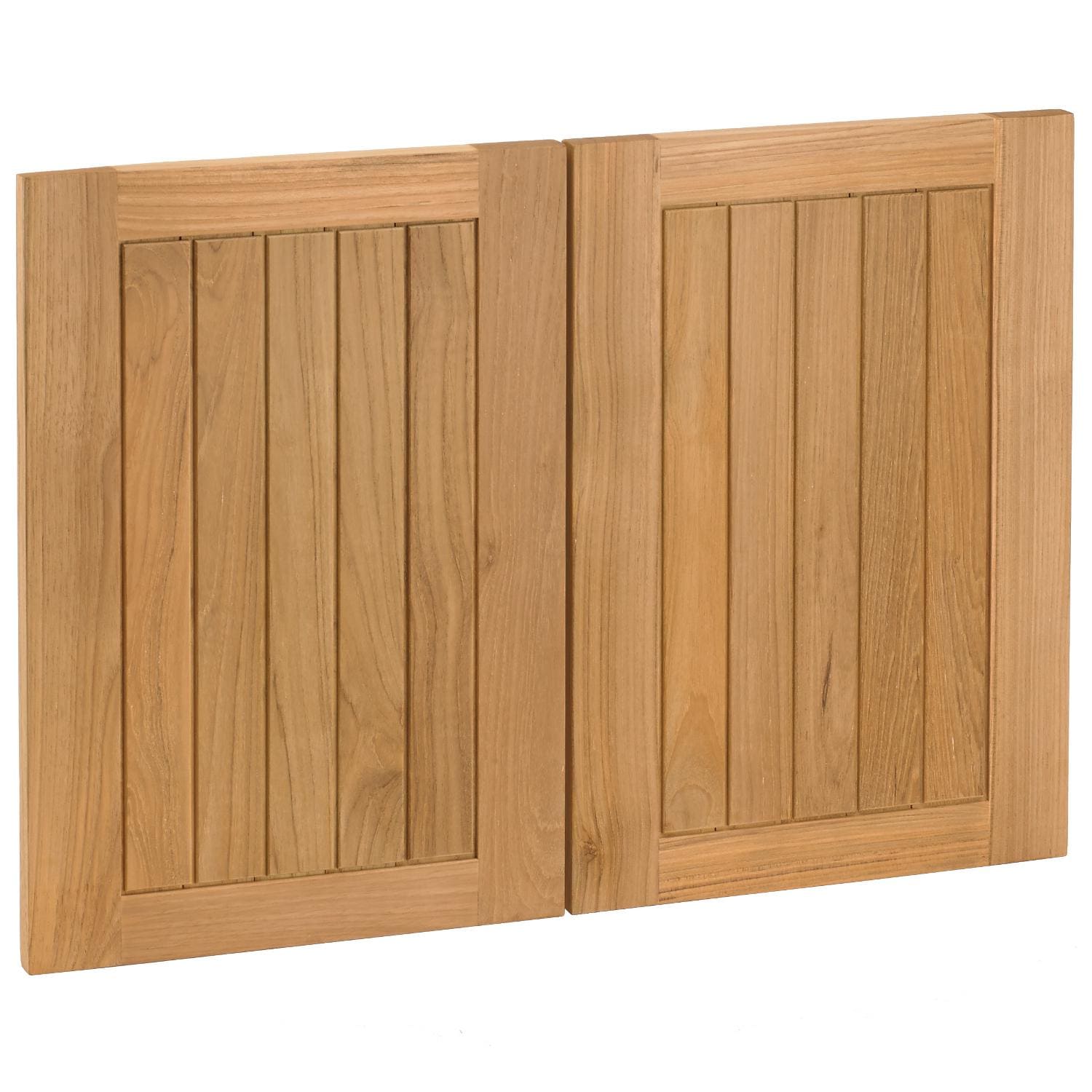 Pacific Teak DO-14-C/2 | 14-Inch Teak Wood Cottage Door Panel - Set Of 2 thumbnail