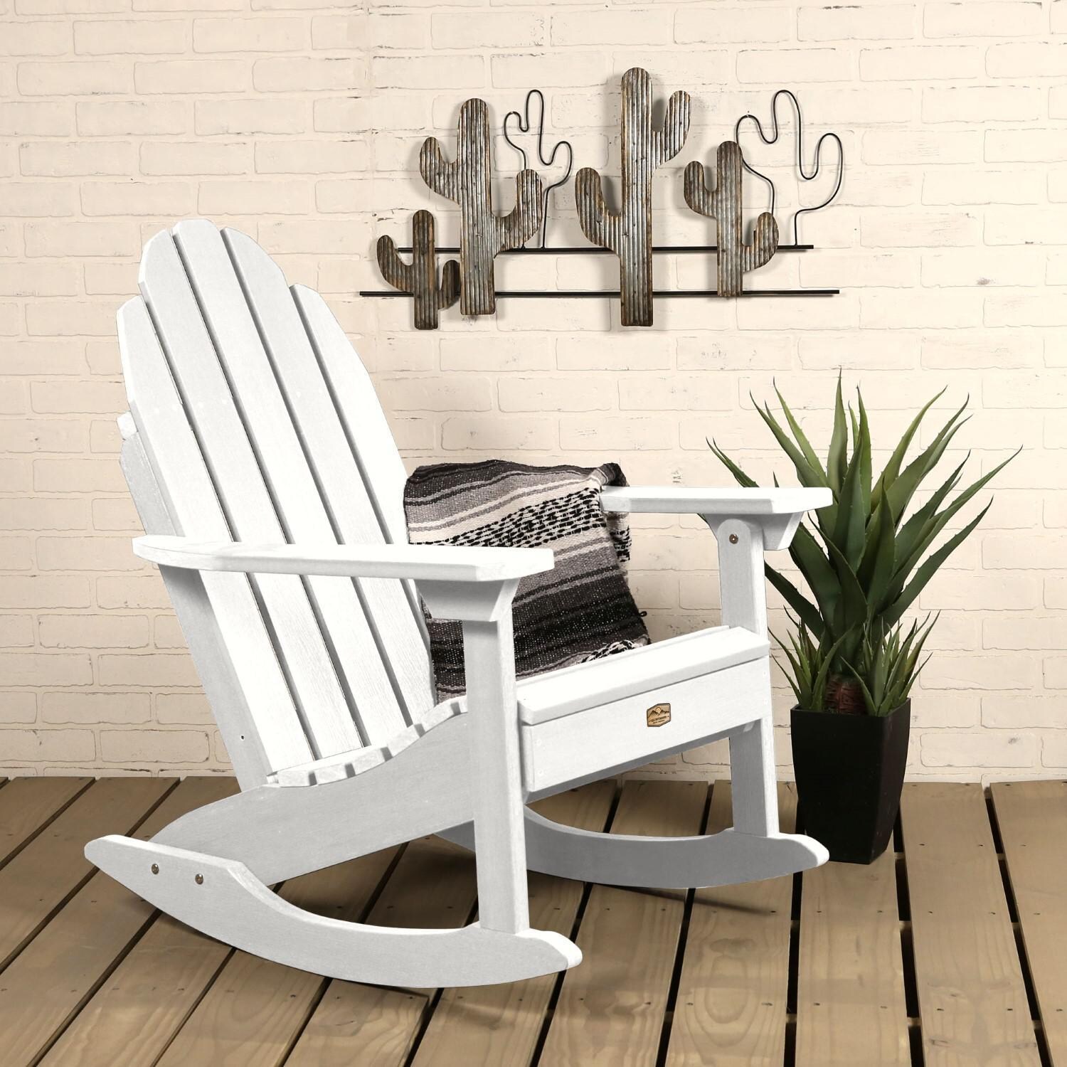 Lakeview The Charmville Adirondack Rocking Chair - White thumbnail