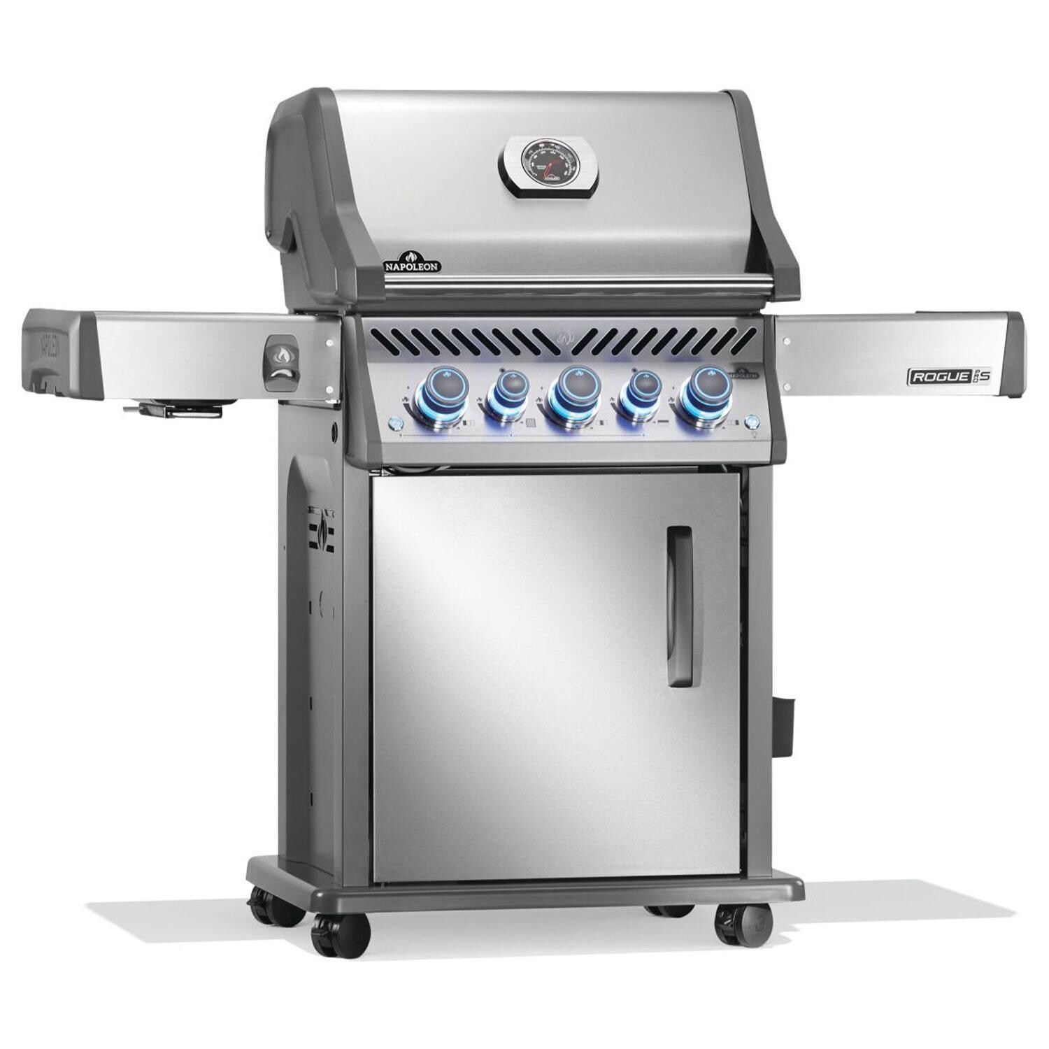 Napoleon RPS425RSIBPSS-2 Rogue PRO-S 425 Natural Gas Grill w/ Infrared Side & Rear Burners - Stainless Steel - Right Angle - White Background thumbnail