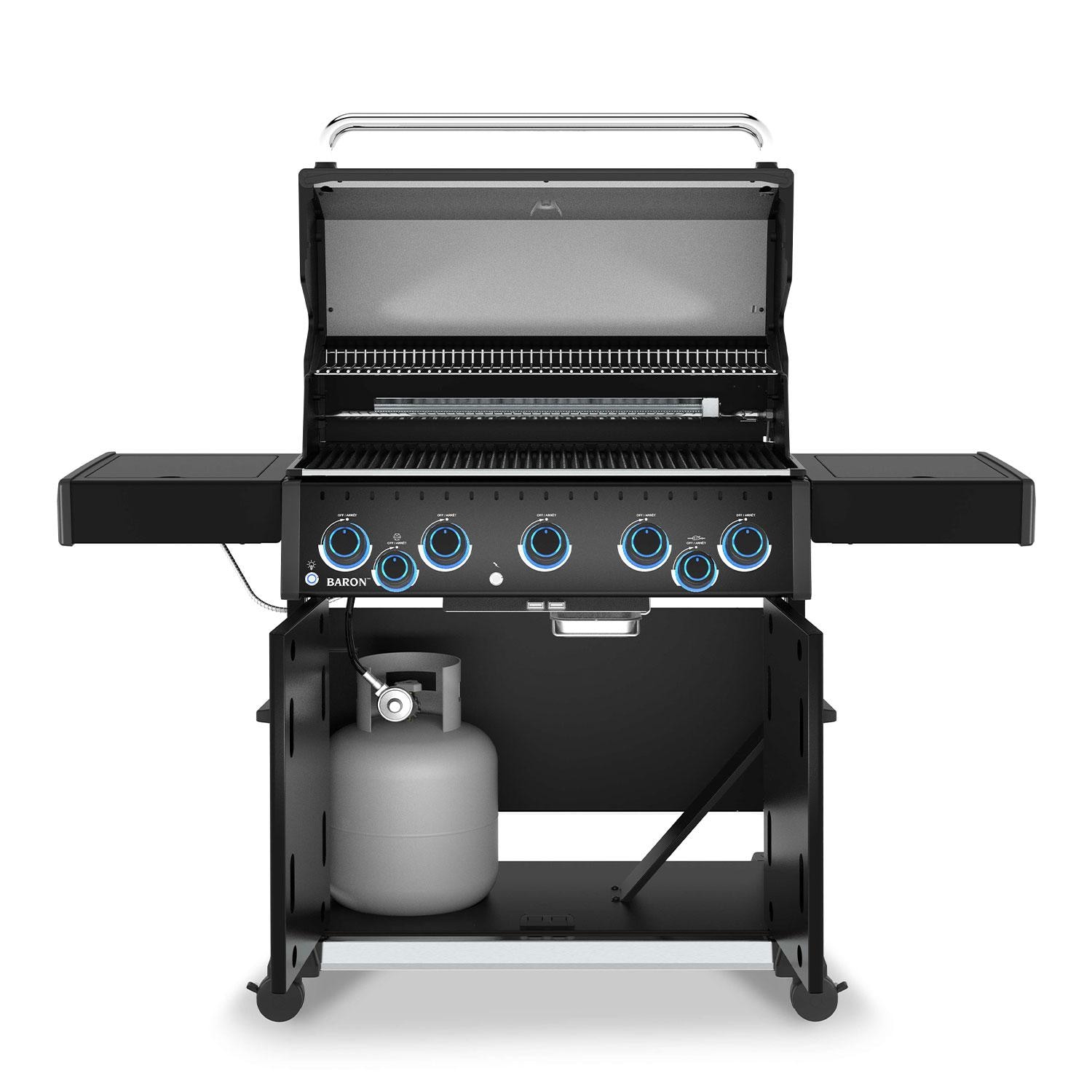 Broil King 675144 Baron 500 Pro Shadow 5 Burner Propane Grill - Interior - White Background thumbnail