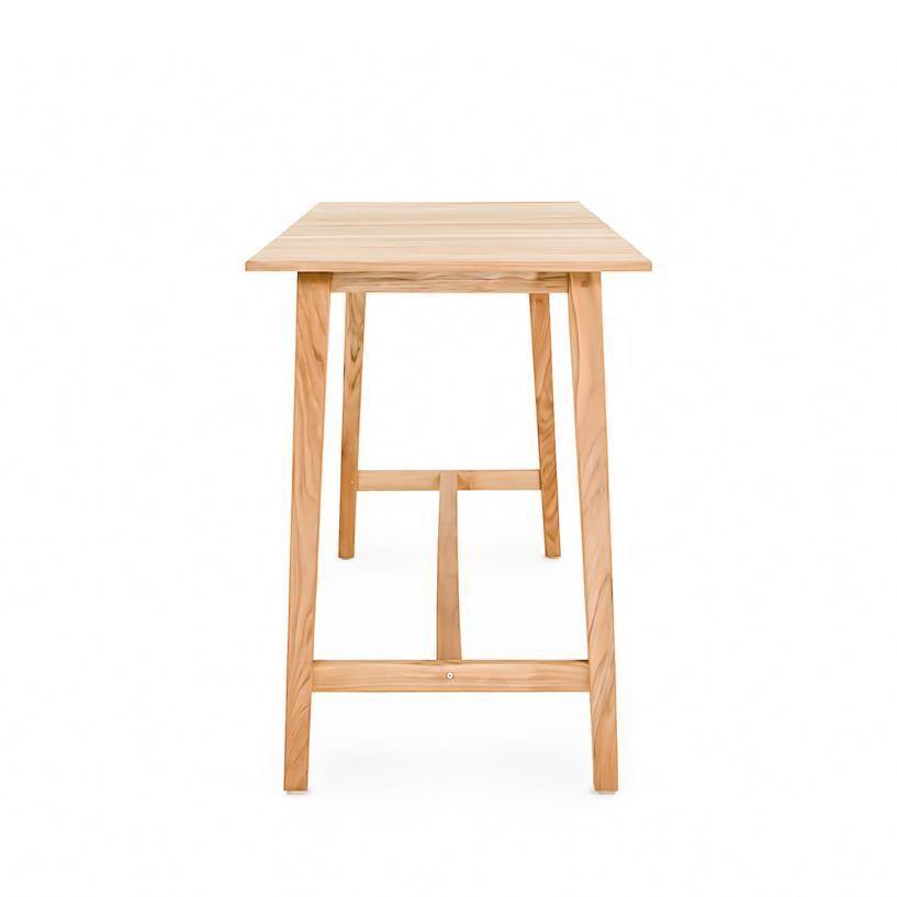Teak + Table Friday Stool / Capri Bar 7-Piece - Table Front - White Background thumbnail