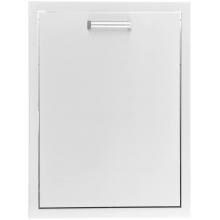 BBQGuys Signature 20-Inch Stainless Steel Roll-Out Double Trash & Recycling Bin - Contempo