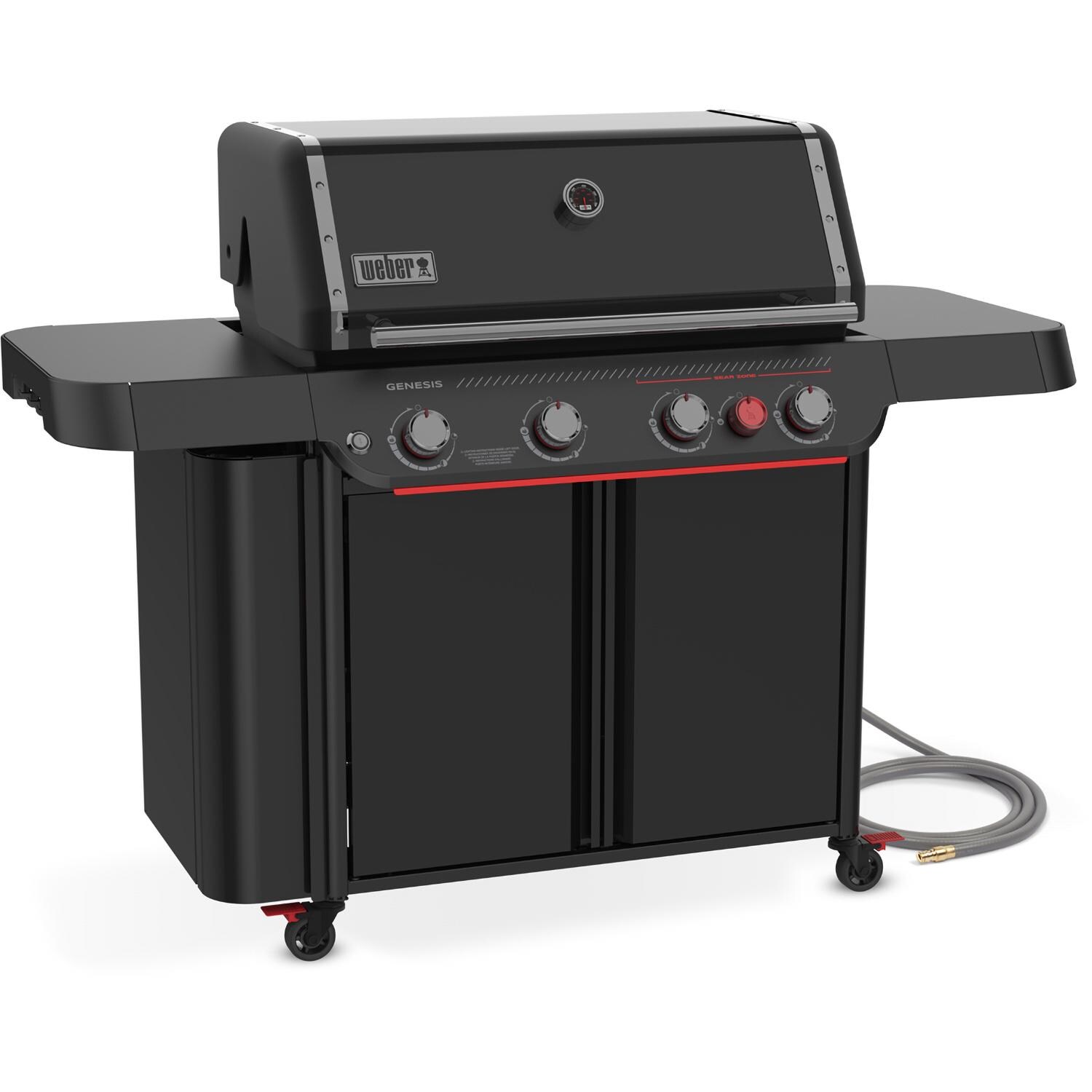 Weber Genesis E-430 Natural Gas Grill - Stealth - 1501831 - Angled Right - White Background thumbnail