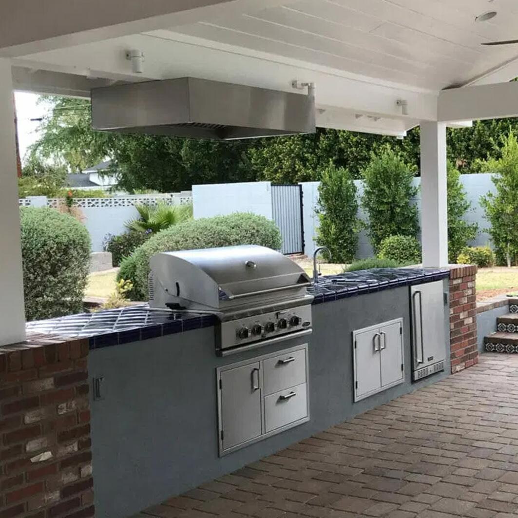 Trade-Wind L7248 48-Inch Outdoor Vent Insert - Stainless Steel - Liner Only - In Patio - Lifestyle