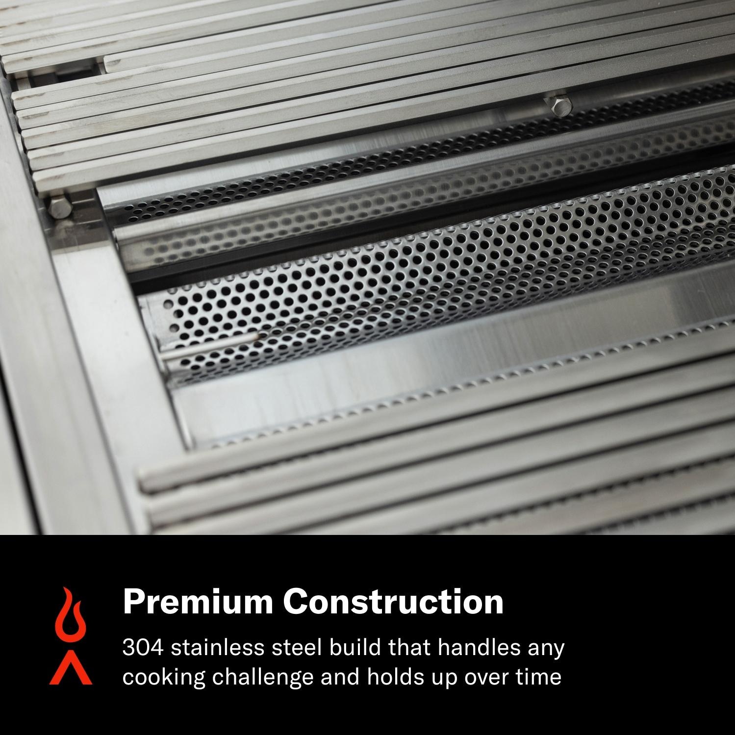 Blaze LTE PRO 32-in 4-Burner Built-In Natural Gas Grill w/ Digital Temperature Screen & Rotisserie - BLZ-4LTEPRO-NG | Material- Detail thumbnail