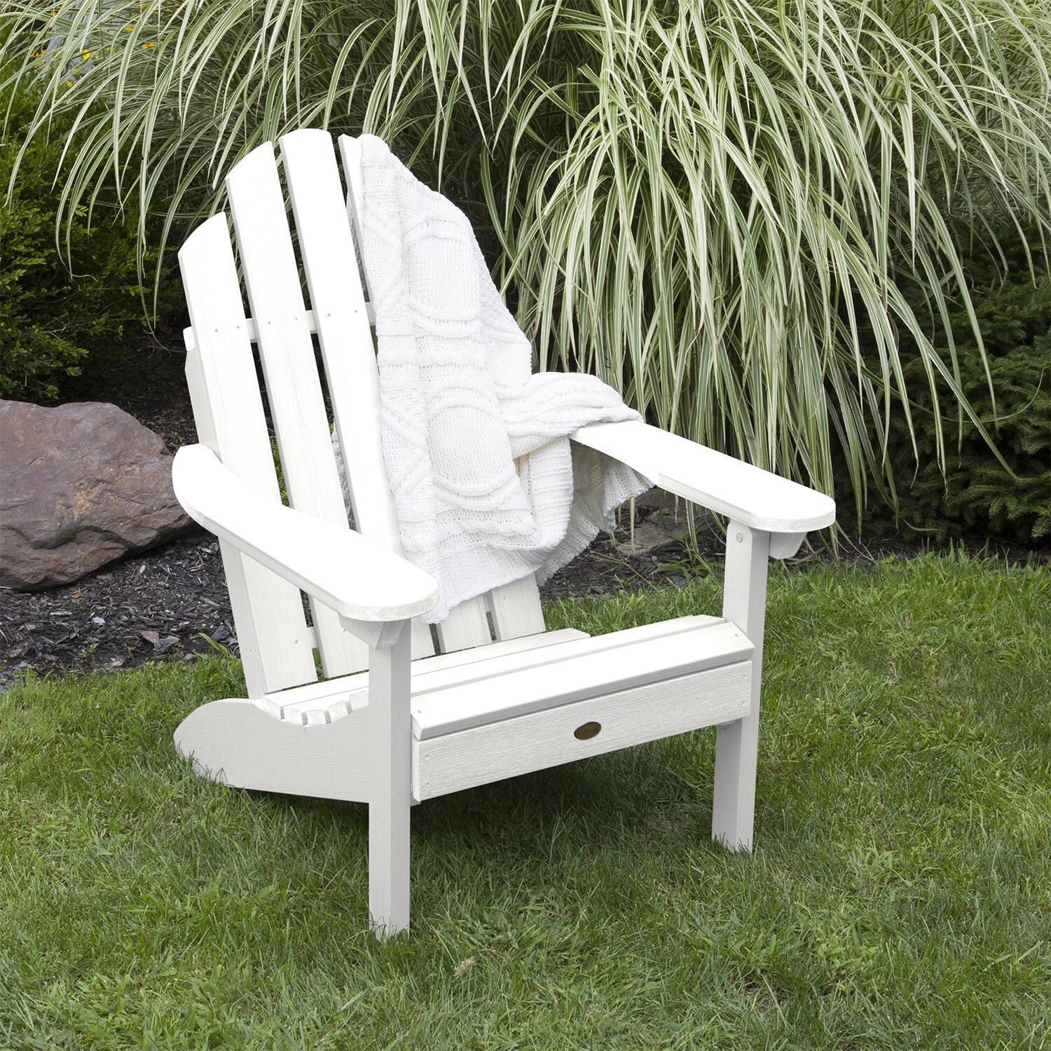 Lakeview Paradise Key Adirondack Chair - White - Angled View thumbnail