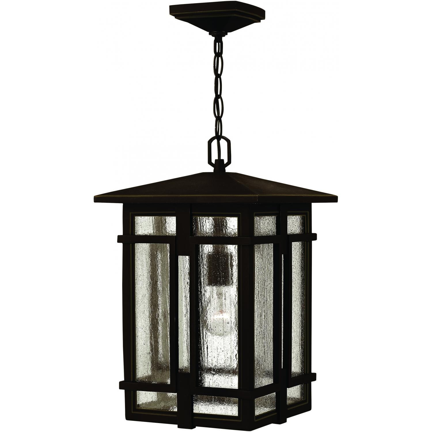 Hinkley Lighting Tucker One Light 18-Inch Outdoor Hanging Lantern - Oil Rubbed Bronze - 1962OZ