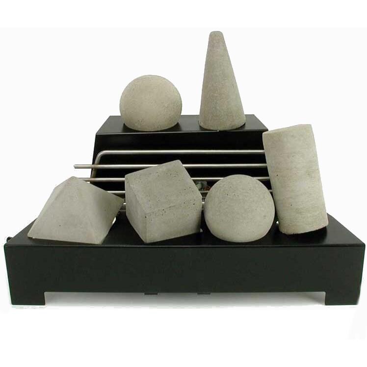 Rasmussen 20-Inch Natural ALTERNA FireShape Set With Vent-Free Black Chassis Burner  thumbnail