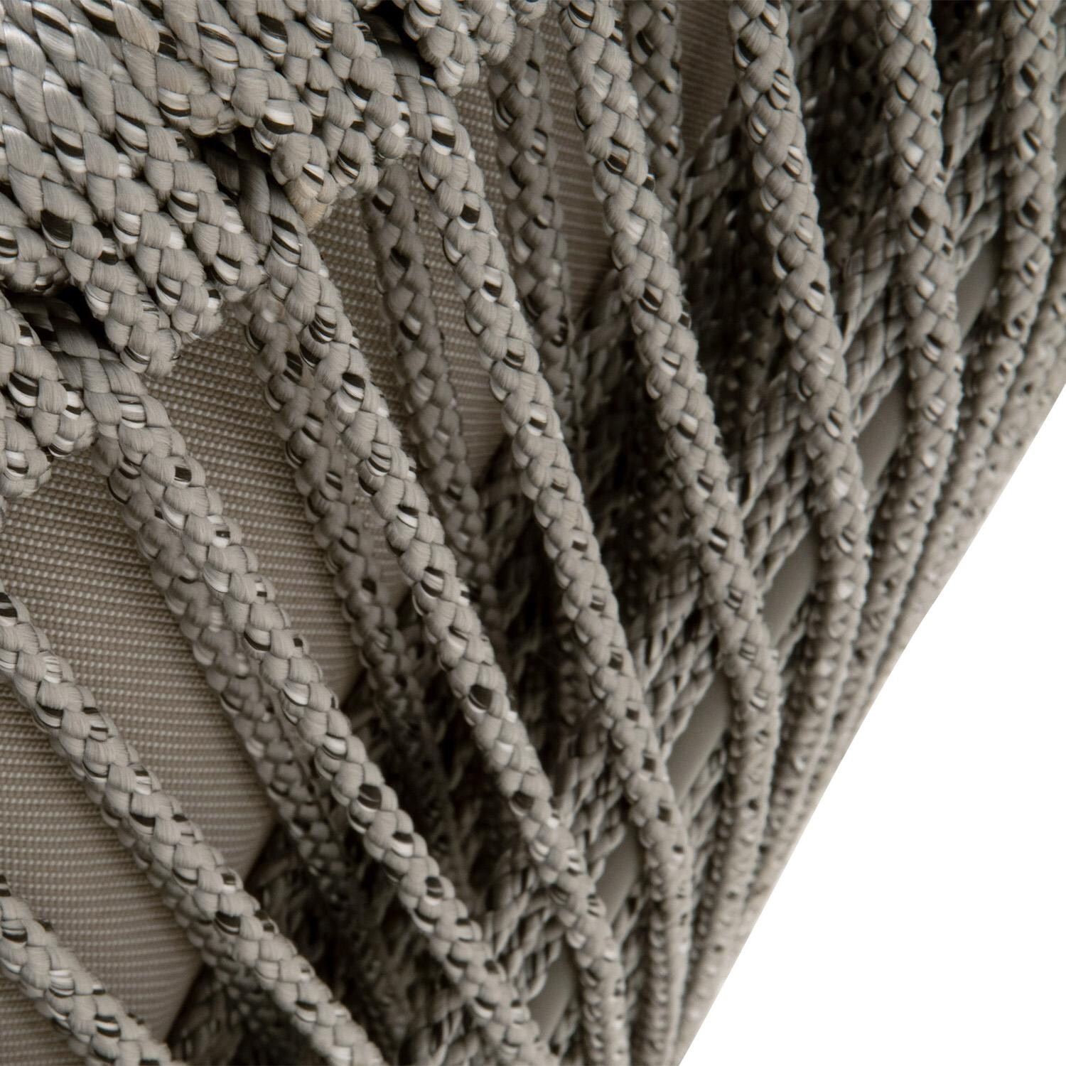 Lakeview Peninsula Way Woven Rope Club Chair in Platinum - Rope Detail thumbnail