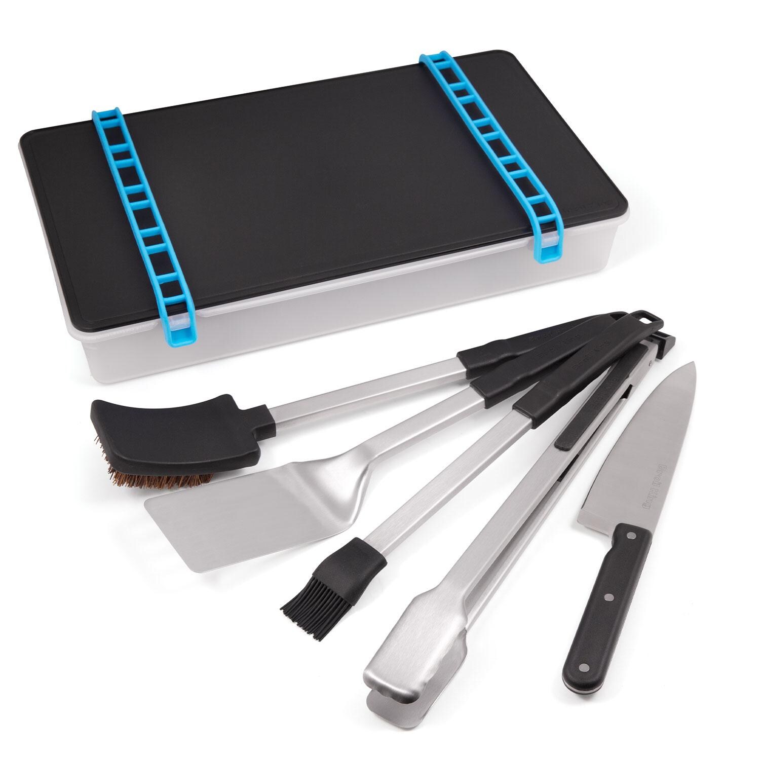 Broil King 64001 Porta-Chef Series Tool Set - Accessries Laid Out - White Background thumbnail