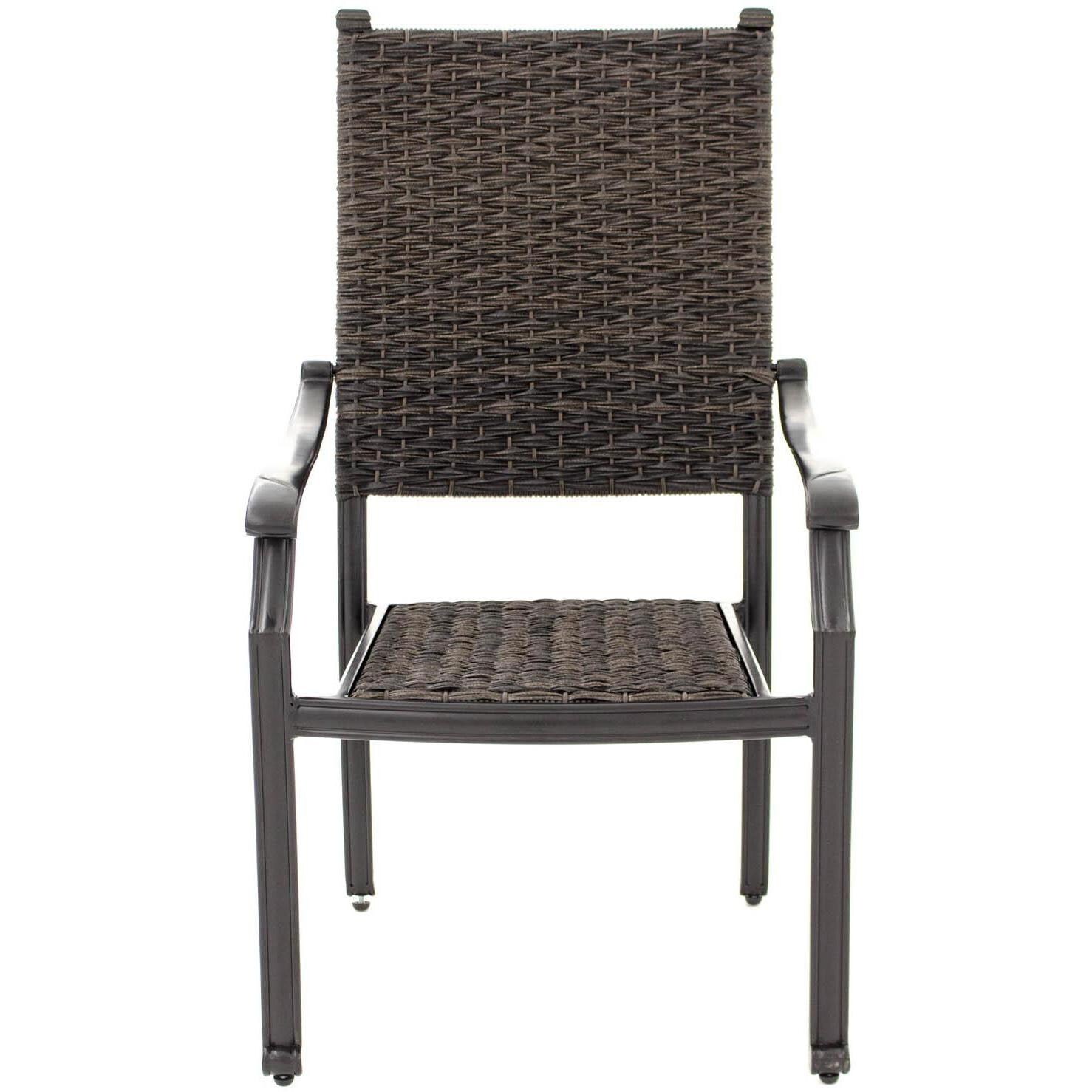 Carondelet Wicker Patio Dining Chair - Front - 1026W01ORB thumbnail