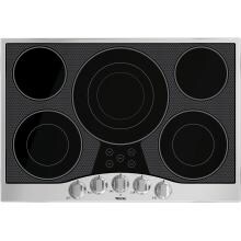 Viking 30-Inch 5-Burner Drop-In Electric Cooktop - Stainless Steel And Black - RVEC3305BSB image