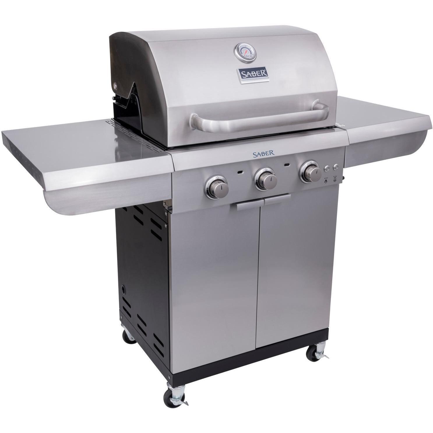 Saber Select R42SC0321 3-Burner 24-Inch Infrared Propane Gas Grill - Side View thumbnail