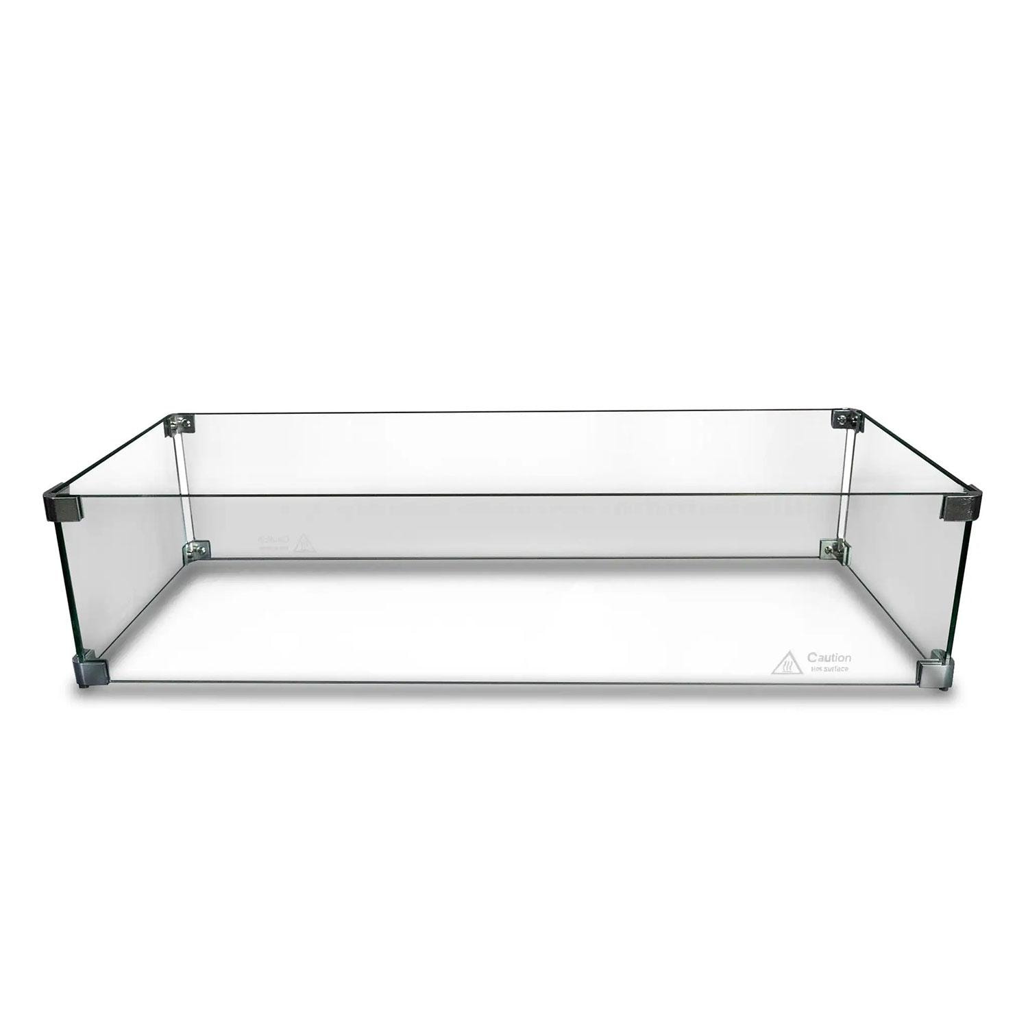 Glenwood Rectangular Glass Wind Guard by Lakeview Outdoor Designs