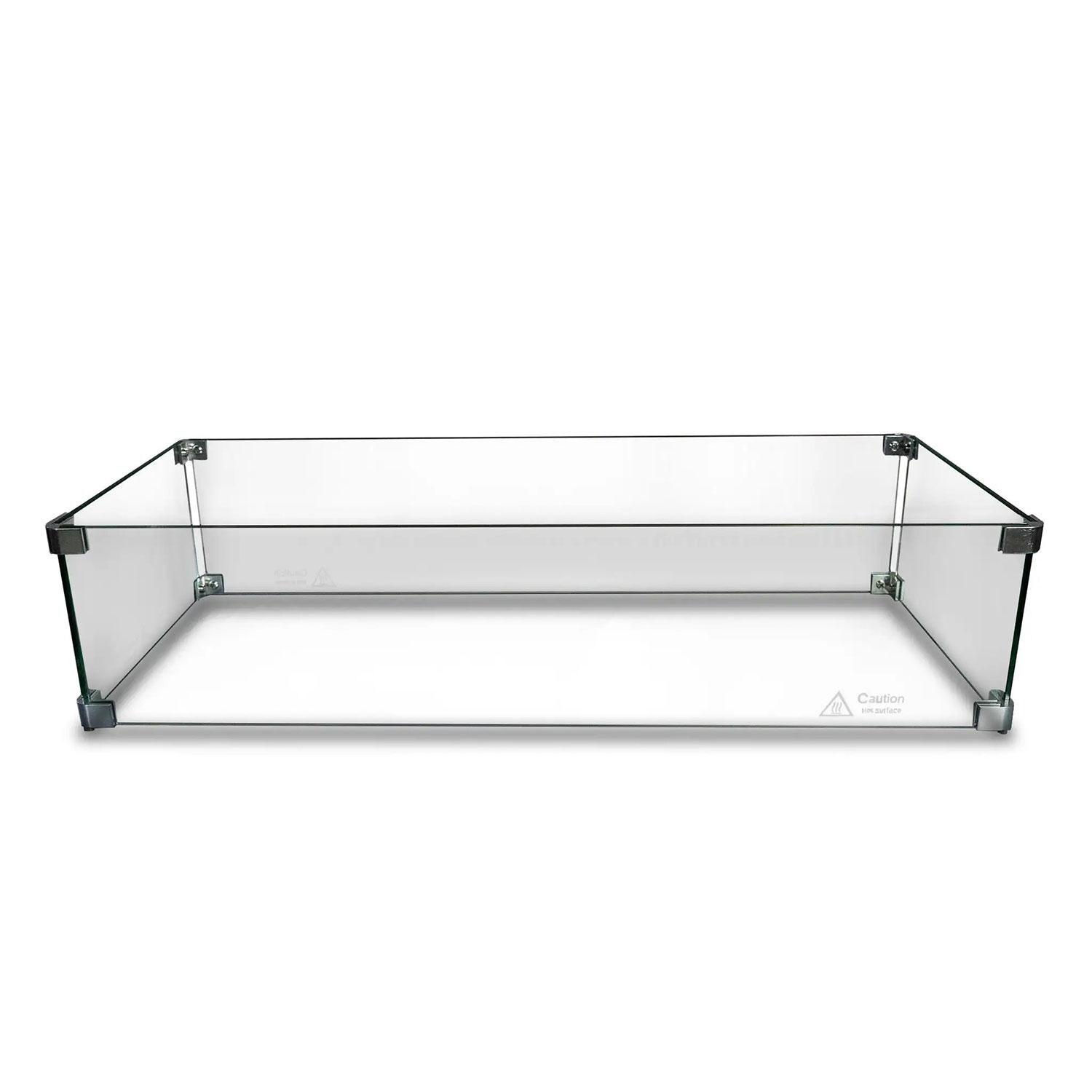 Glenwood Rectangular Glass Wind Guard by Lakeview Outdoor Designs