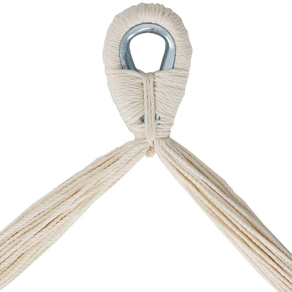 Ultimate Patio Extra Large Hanging Cabo Hammock Chair - Cream - Hanging Loop thumbnail