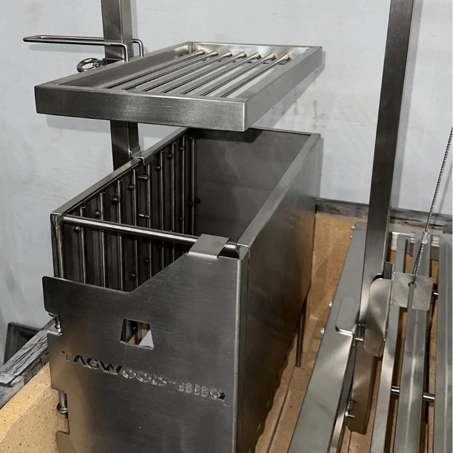 Tagwood BBQ BBQ96SS Height Adjustable Secondary Grate for BBQ09SS Grill - Installed Over Firebox - Detail thumbnail