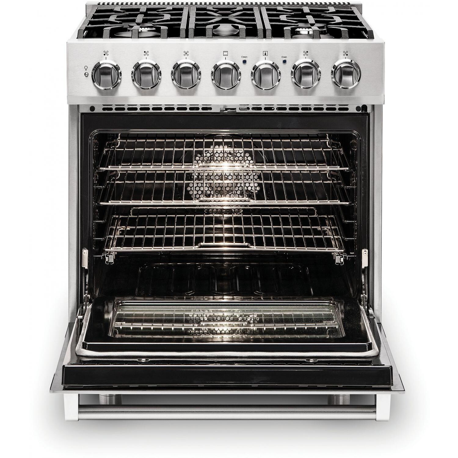 Viking 3 Series 30-Inch 5-Burner Dual Fuel Propane Gas Range - Shown Open thumbnail