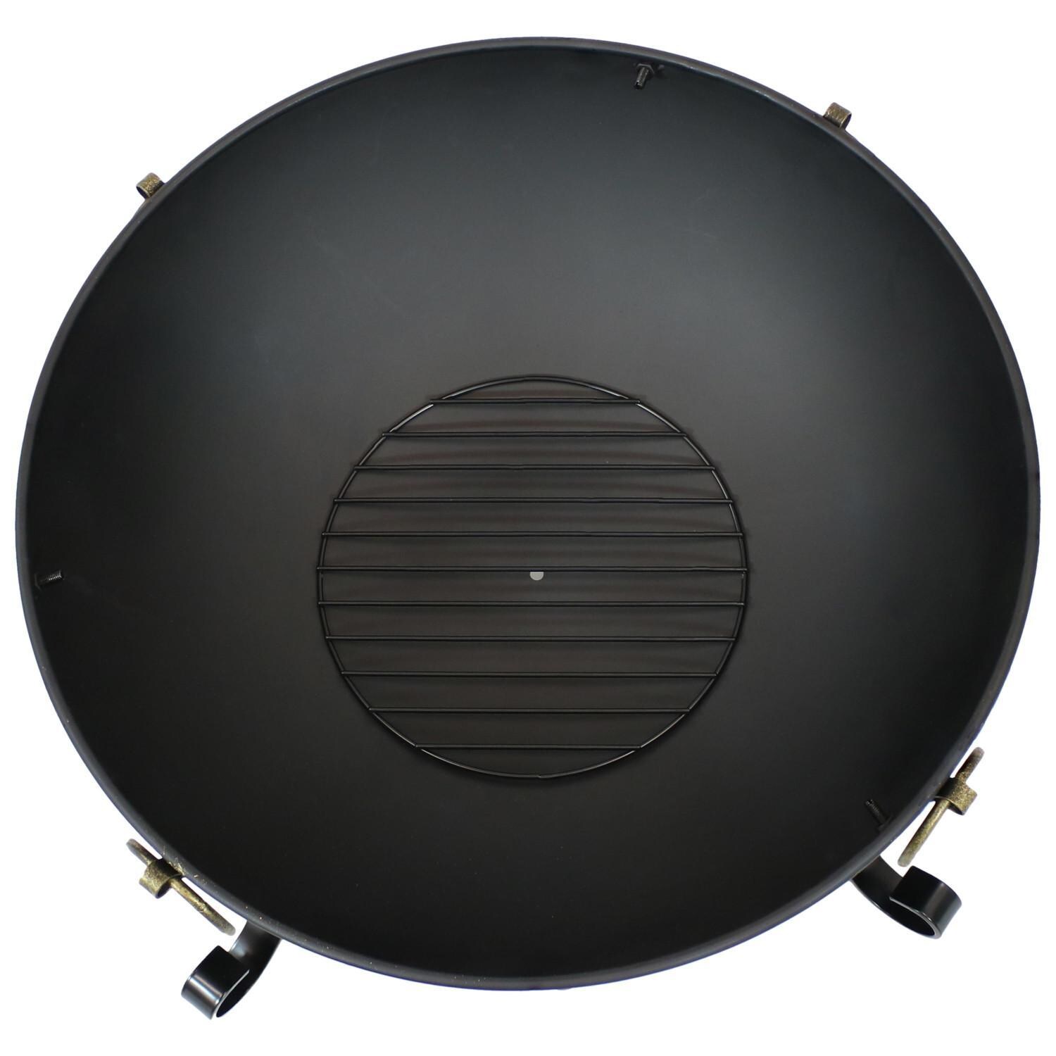 Ultimate Patio 26-Inch Steel Victorian Wood Burning Fire Pit - Top View thumbnail