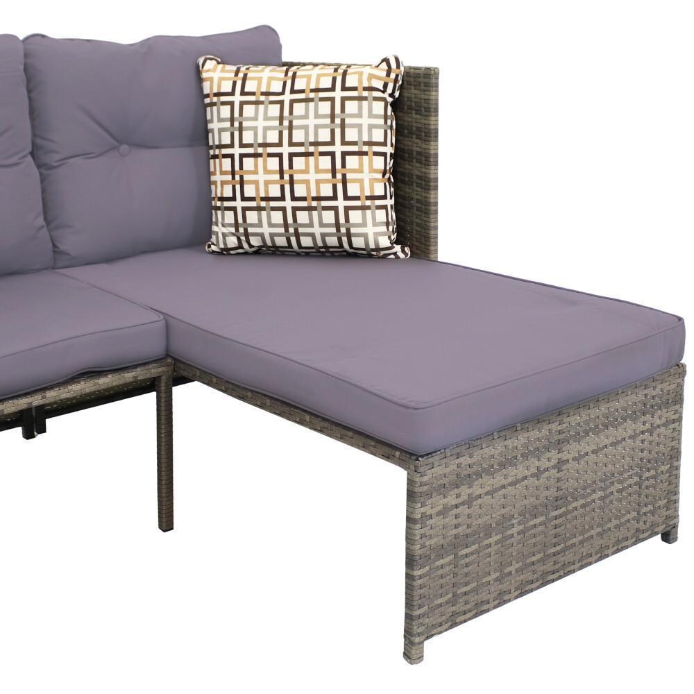 Ultimate Patio Outdoor Patio Sectional Sofa Set W/ Cushions - Chaise Lounge - Detail thumbnail