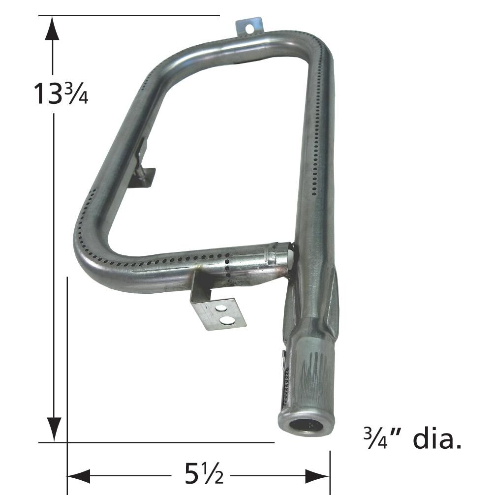 Stainless Steel Pipe Burner - 183L1 - Dimensions thumbnail
