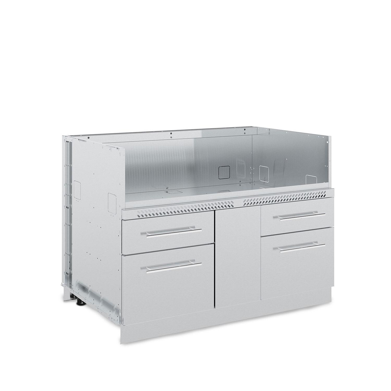 Broil King 807600 6-Burner Stainless Steel Cabinet - Side View - White Background thumbnail