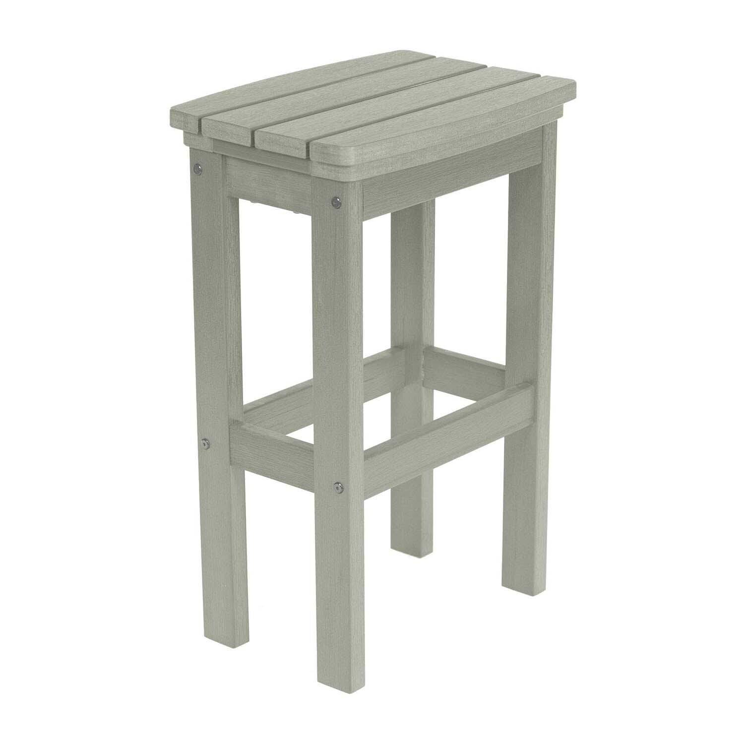 Hart Lane Polyresin Bar Stool in Eucalyptus By Lakeview Outdoor Designs - White Background thumbnail