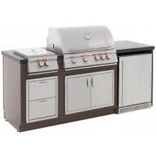 Blaze LTE BBQ Island With 32-Inch 4-Burner Propane Gas Grill & Power Burner