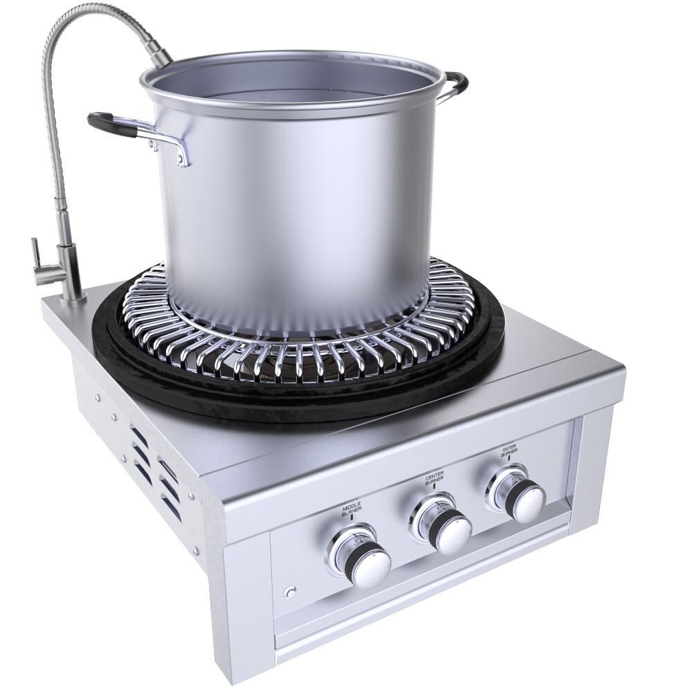 Sunstone SUN24PCB-Faucet Flexible Neck Pot-Filler Cold-Water Faucet (Works W/ SUN24PCB or Sinks) - In Use W/ 24-inch Power Cirque (Sold Separately) thumbnail